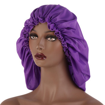 Υψηλής ποιότητας Super Sleep Cap Shower Cap Female Hair Care Protect Hair Μεγάλο σατέν μεταξωτό καπό Καπέλο ύπνου Ελαστικό καπέλο περιποίησης