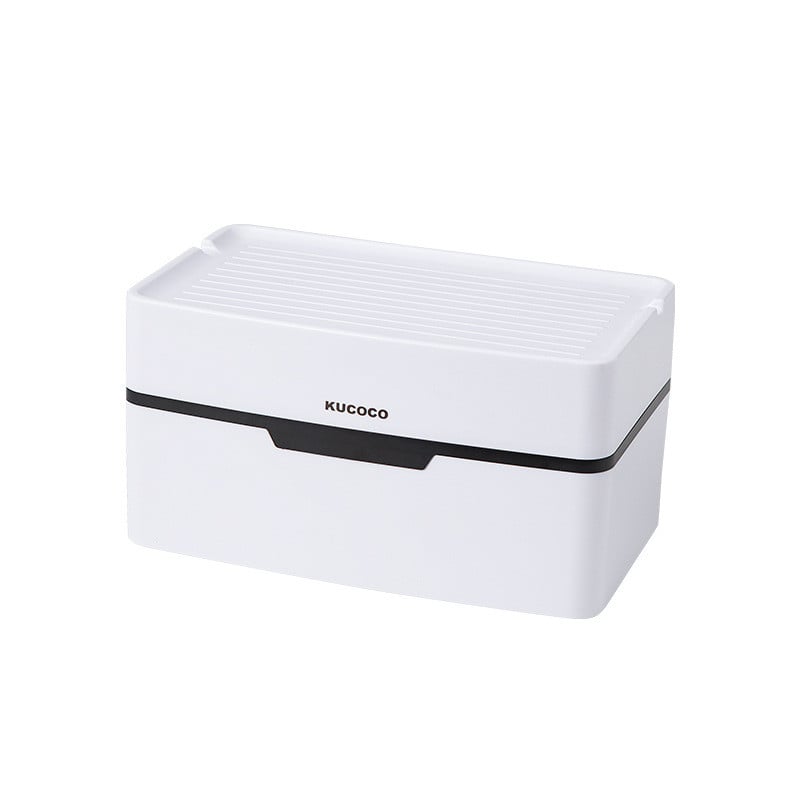 Tualetes papīra turētājs Tualetes papīra futrālis bez caurumošanas Ūdensizturīgs Creative Box Ūdensizturīgs un mitrumizturīgs atvērts vāks