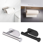 Kaasaskantavad tualettpaberihoidikud Isekleepuv paberrätikuhoidja roostevabast terasest rätikurullid paberihoidja vannitoa köök