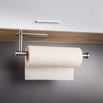 Преносими държачи за тоалетна хартия Самозалепващ се държач за хартиени кърпи Ролки за кърпи от неръждаема стомана Поставка за хартия Баня Кухня
