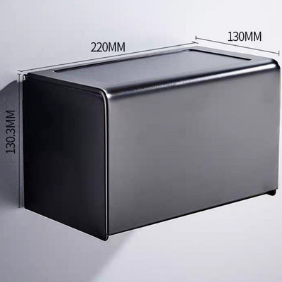 Κουτί χαρτιού υγείας Μαύρο χαρτοπετσέτα μπάνιου Διανομέας χαρτοπετσέτας σε ρολό Ράφι χαρτί αλουμινίου Θήκη για χαρτομάντιλα Εμπορική χάρτινη θήκη για πετσέτες