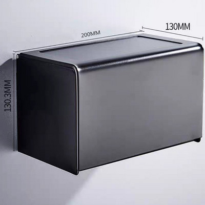 Κουτί χαρτιού υγείας Μαύρο χαρτοπετσέτα μπάνιου Διανομέας χαρτοπετσέτας σε ρολό Ράφι χαρτί αλουμινίου Θήκη για χαρτομάντιλα Εμπορική χάρτινη θήκη για πετσέτες