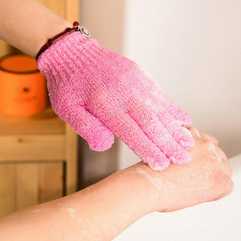 Вана за пилинг Ексфолираща ръкавица ръкавица за душ Скраб Ръкавици Устойчивост Масаж на тялото Гъба за измиване на кожата Овлажняваща SPA пяна