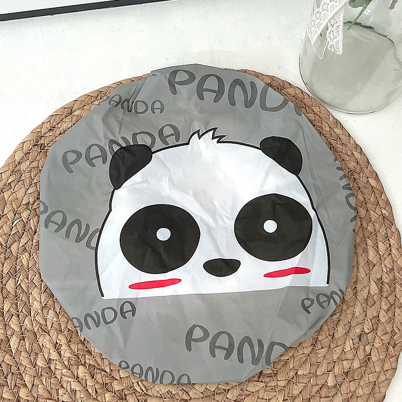 Cartoon Animal αδιάβροχο σκουφάκι ντους Αδιάβροχο για γυναίκες Καπό μαλλιών ντους Καπάκι μπάνιου Εργαλεία μπάνιου με δαντέλα με ελαστική ζώνη