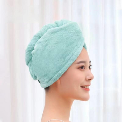 Mīksts koraļļu vilnas meiteņu matu dvielis, īpaši uzsūcošs, ātri žūstošs burvju dušas vāciņš sievietēm vannas istabas matiem, turban Twist galvas ietīšana