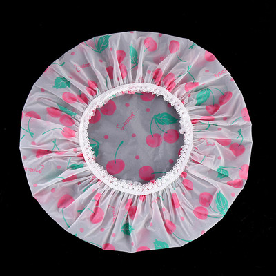 Vannas istabas dušas ūdensnecaurlaidīgs vāciņš Bieza elastīga vannas cepure vannas cepure sievietēm frizētava Vannas istabas piederumi sieviešu dušas cepures