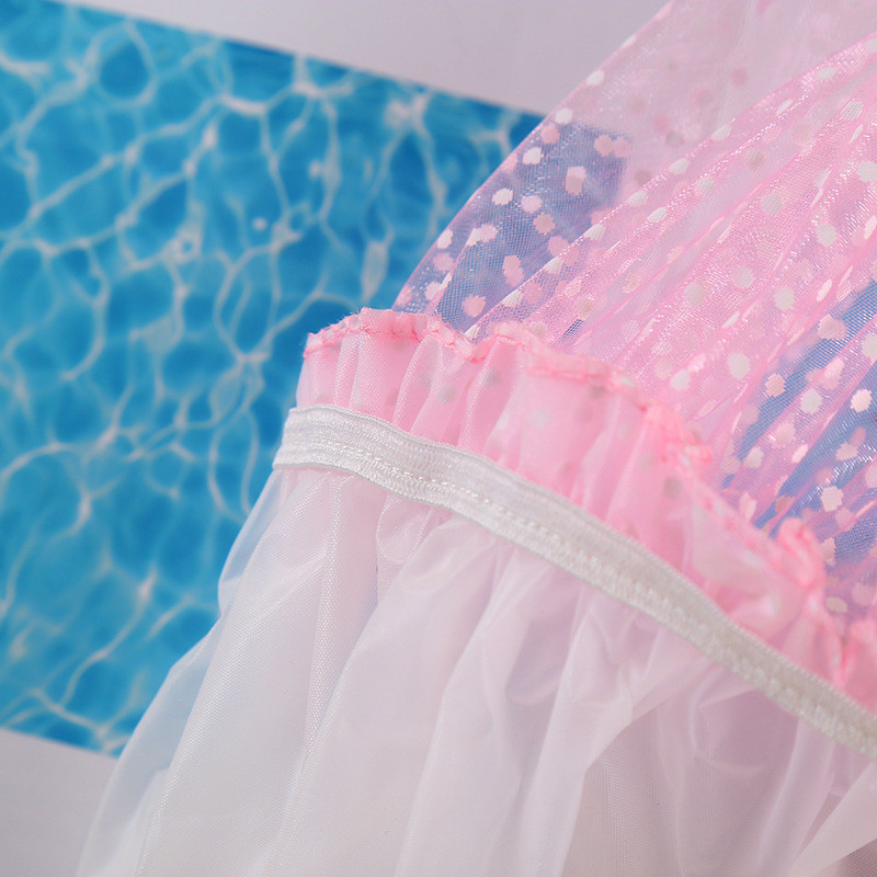 Vannas istabas dušas ūdensnecaurlaidīgs vāciņš Bieza elastīga vannas cepure vannas cepure sievietēm frizētava Vannas istabas piederumi sieviešu dušas cepures