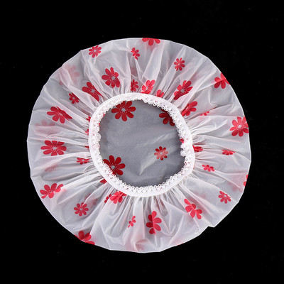 Ūdensizturīga vannas cepure, biezināta ūdensnecaurlaidīga un eļļas izplūdes vāciņš Sieviešu SPA matu salonu piederumi dušas cepure Vannas istabas piederumi