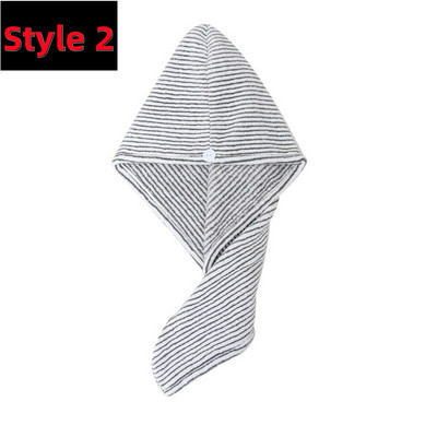 Jauna meiteņu matu žāvēšanas cepure Ātri žūstoša matu dvieļu cepure cepure vannas cepure Mikrošķiedras cietā dvieļu vāciņš Super Absorption Turban Hair Dry Cepure