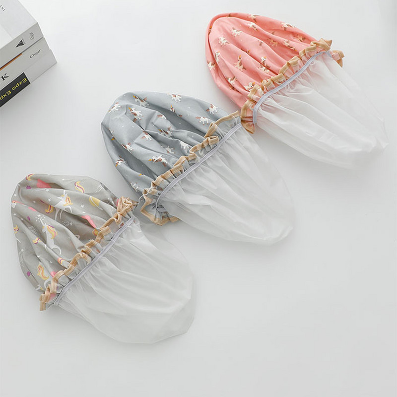 Divslāņu dušas vāciņš ūdensnecaurlaidīgs pieaugušo sieviešu dušas vannas vannas vāciņš šampūns vāciņš jauks nosūcējs virtuves sieviešu eļļas dūmu necaurlaidīgs vāciņš