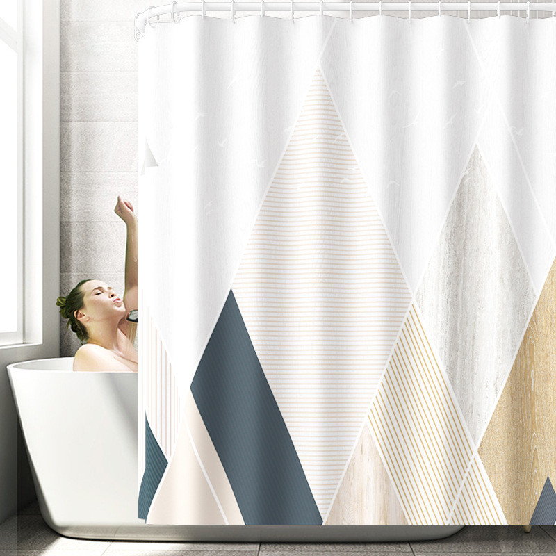 Zeegle poliestera ūdensnecaurlaidīgs dušas aizkaru un vannas paklājiņu komplekts, absorbējošs tualetes paklājiņš Neslīdošs grīdas paklājs Vannas istabas paklāja paklājs