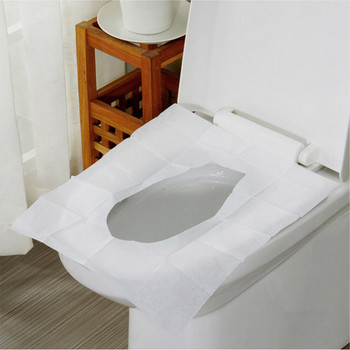 30/50 БР. Тип капак за тоалетна седалка за еднократна употреба Пътуване Къмпинг Хотел Аксесоар за баня Хартия Водоустойчив Водоразтворим