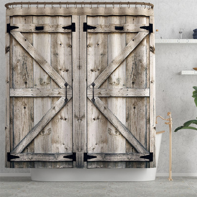 Koka ziedu neslīdošs grīdas paklājs un ūdensnecaurlaidīgs dušas aizkaru komplekts starpsienu aizkaru tualetes paklāja komplekts, absorbējošs kāju paklājiņš