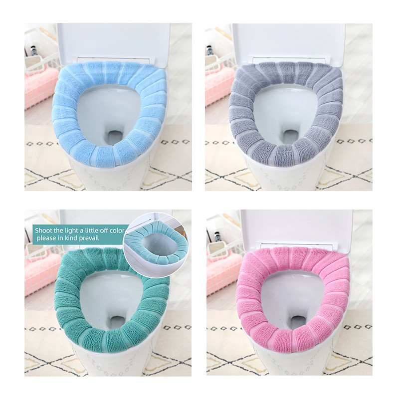 Uređaj za jastuk za WC školjku plus set od flisa za kućno domaćinstvo WC prsten četiri godišnja doba univerzalna navlaka za WC školjku cushi za WC školjku