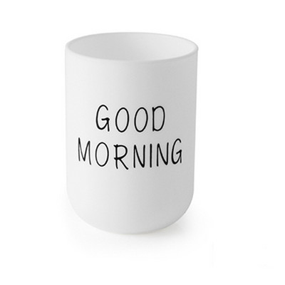 Good Morning Mouthwash Cup Bathroom Tumblers Οδοντόβουρτσα Θήκη Οδοντόκρεμας Κύπελλο Ταξιδίου Πλύσης Κυπέλλου Νερού Κούπα Αξεσουάρ μπάνιου