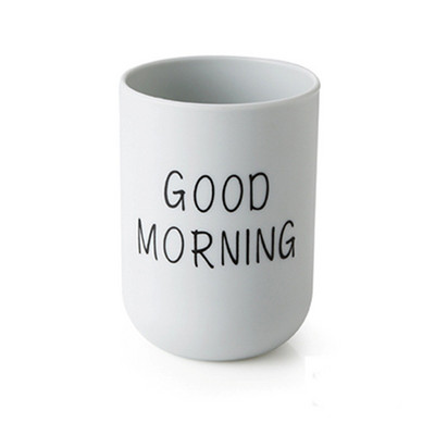 Good Morning Mouthwash Cup Bathroom Tumblers Οδοντόβουρτσα Θήκη Οδοντόκρεμας Κύπελλο Ταξιδίου Πλύσης Κυπέλλου Νερού Κούπα Αξεσουάρ μπάνιου