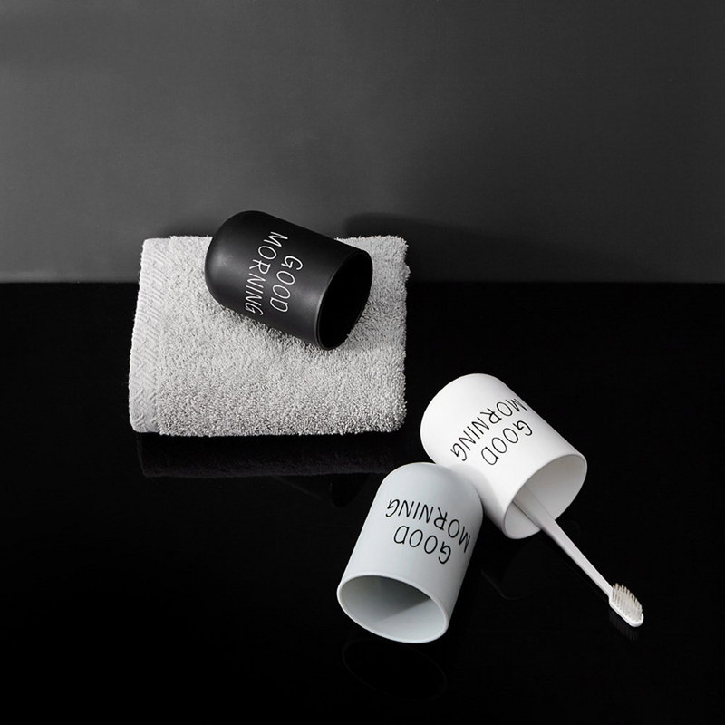 Labas rytas burnos skalavimo puodukas Vonios puodeliai Dantų šepetėlis Dantų pastos laikiklis Puodelis Kelioninis plovimo puodelis Vandens puodelis Vonios priedai