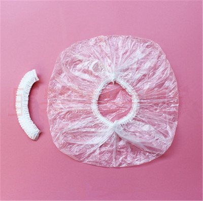 10 gab./maisiņi vienreizēja elastīga dušas cepure Vienreizējās lietošanas dušas cepures cepures peldcepures Hotel Clear Hair Salon Vannas istabas produkti Vannas vāciņš