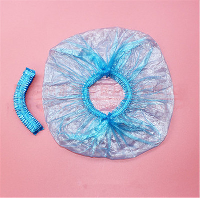 10 gab./maisiņi vienreizēja elastīga dušas cepure Vienreizējās lietošanas dušas cepures cepures peldcepures Hotel Clear Hair Salon Vannas istabas produkti Vannas vāciņš