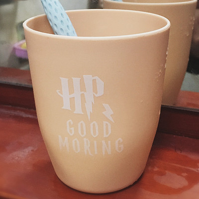 Good Moring Βούρτσισμα Οδοντόκρεμα Κύπελλο Θήκη οδοντόβουρτσας Κύπελλο Πλαστικό δημιουργικό καρτούν κρεμαστό μπάνιο μπάνιου ταξιδιού Διακόσμηση σπιτιού