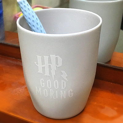 Good Moring Βούρτσισμα Οδοντόκρεμα Κύπελλο Θήκη οδοντόβουρτσας Κύπελλο Πλαστικό δημιουργικό καρτούν κρεμαστό μπάνιο μπάνιου ταξιδιού Διακόσμηση σπιτιού