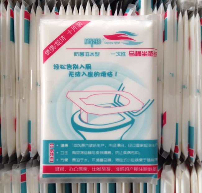 5 pakiranja 50 kom/lot jednokratna navlaka za WC sjedalo 100% vodootporna sigurnosna kupaonska oprema za putovanja/kampiranje Mat prijenosna