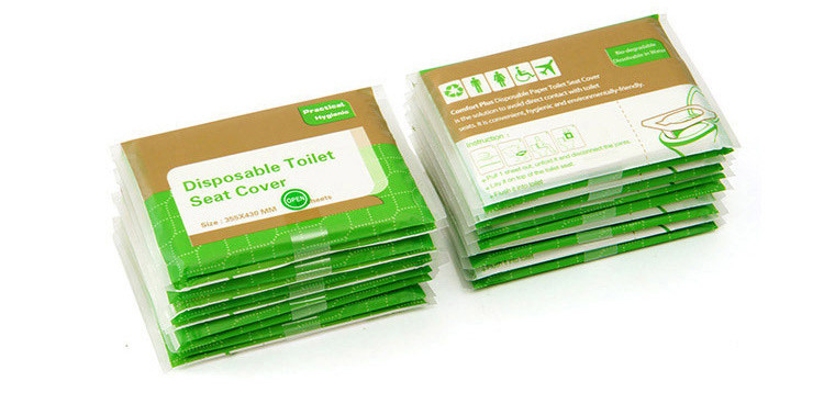 5 pakiranja 50 kom/lot jednokratna navlaka za WC sjedalo 100% vodootporna sigurnosna kupaonska oprema za putovanja/kampiranje Mat prijenosna