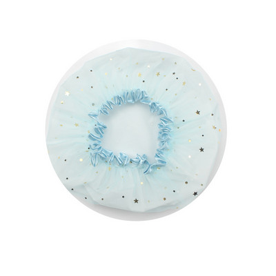 1 gab. Ūdensnecaurlaidīga vannas cepure divslāņu dušas vāciņš ar elastīgu joslu Zvaigžņu raksta vannas cepures Vannas istabas matu salona piederumi