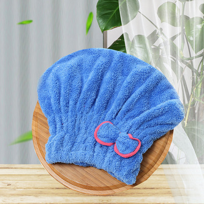 Dušimüts naistele Mikrofiibrist korallifliisist imav kiiresti kuivav müts Kodumajapidamises kasutatavad Bowknot Wrap käterätikuivatid Vannitoatarvikud