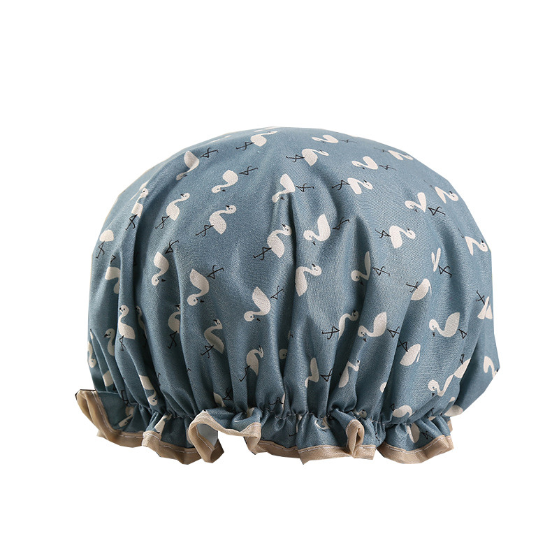 1 vnt. dvigubo sluoksnio vandeniui atspari dušo kepurė suaugusioms moterims, ilgiems plaukams, virtuvės lempos juoda kepurė plaukams plėvelė dušo kepurė Nemokamas pristatymas