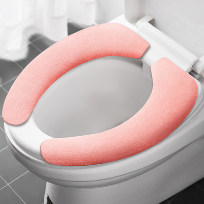 Plaunamas lipdukas putplasčio tualeto užvalkalas vandeniui atsparus tualeto sėdynė silikonas Four Seasons Minkštas vonios kambarys Closestool kilimėlis pagalvėlė O formos