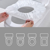 5/10 buc. Husă pentru scaun de toaletă de unică folosință, biodegradabilă, covoraș de toaletă pentru călătorii, camping, hotel, accesorii pentru baie