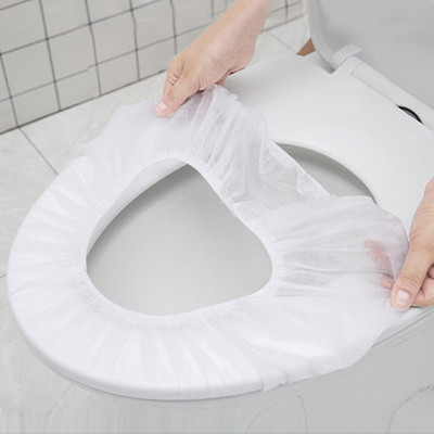 5/10 buc. Husă pentru scaun de toaletă de unică folosință, biodegradabilă, covoraș de toaletă pentru călătorii, camping, hotel, accesorii pentru baie
