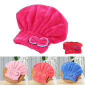 Mikrošķiedras ātrās matu žāvēšanas vannas spa Bowknot ietīšanas dvieļu cepures vāciņš vannas istabas piederumiem