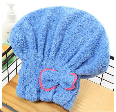 Spa Bow Ietīts dvielis Mikrošķiedras Ātrais matu žāvētājs Vannas vāciņš Vannas istabas aksesuāri Sieviešu dušas cepure matu cepure