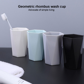 300ml Nordic Toothbrush Tumblers Cup σε σχήμα διαμαντιού Πλυντήριο ρούχων Είδη περιποίησης Ταξιδίου Αντιολισθητικά Αξεσουάρ μπάνιου σπιτιού Ζευγάρια ΝΕΟ