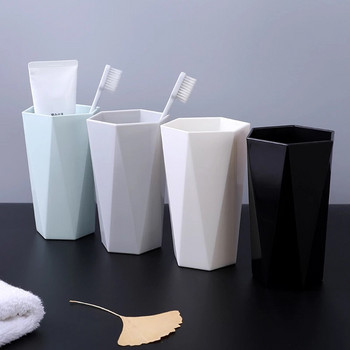 300ml Nordic Toothbrush Tumblers Cup σε σχήμα διαμαντιού Πλυντήριο ρούχων Είδη περιποίησης Ταξιδίου Αντιολισθητικά Αξεσουάρ μπάνιου σπιτιού Ζευγάρια ΝΕΟ