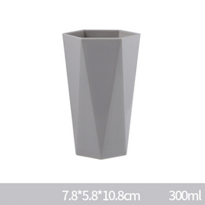 300ml Nordic Toothbrush Tumblers Cup σε σχήμα διαμαντιού Πλυντήριο ρούχων Είδη περιποίησης Ταξιδίου Αντιολισθητικά Αξεσουάρ μπάνιου σπιτιού Ζευγάρια ΝΕΟ