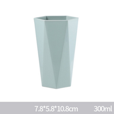 300ml Nordic Toothbrush Tumblers Cup σε σχήμα διαμαντιού Πλυντήριο ρούχων Είδη περιποίησης Ταξιδίου Αντιολισθητικά Αξεσουάρ μπάνιου σπιτιού Ζευγάρια ΝΕΟ