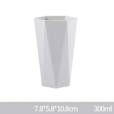 300ml Nordic Toothbrush Tumblers Cup σε σχήμα διαμαντιού Πλυντήριο ρούχων Είδη περιποίησης Ταξιδίου Αντιολισθητικά Αξεσουάρ μπάνιου σπιτιού Ζευγάρια ΝΕΟ
