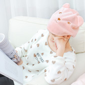 1gab Cartoon Cute Bear dušas cepure Mikrošķiedras matu turbāns ātri izžūst matu cepure, ietīta dvielī, dušas cepure Vannas istabas vāciņš