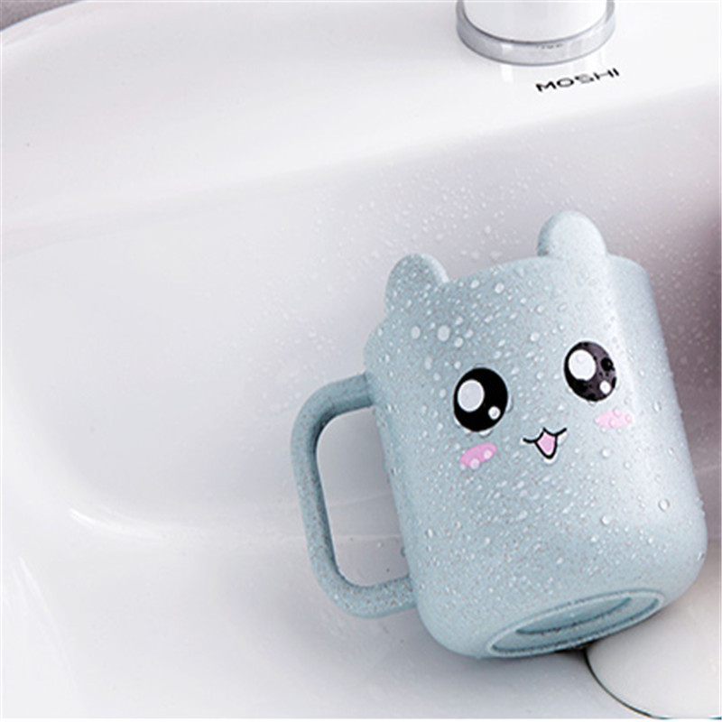 Nisuõlest valmistatud multifilm Expression Suuvee tass Creative Children Harjamistass Plastikust hambahari Hambaharja tass Vannituba A9365