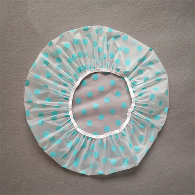 Vannas istabas dušas ūdensnecaurlaidīgs vāciņš Bieza elastīga vannas cepure Vannas cepure sievietēm Frizētava Vannas istabas piederumi Sieviešu dušas cepures