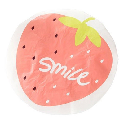 Atkārtoti lietojama elastīga Cute Fruit Design Ūdensizturīga vannas cepure Salons Matu Cepure Meitenes Sievietes Bērni Dušas cepures Vannas istabas produkti