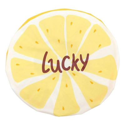 Atkārtoti lietojama elastīga Cute Fruit Design Ūdensizturīga vannas cepure Salons Matu Cepure Meitenes Sievietes Bērni Dušas cepures Vannas istabas produkti