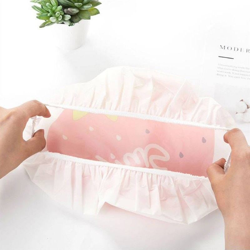 Atkārtoti lietojama elastīga Cute Fruit Design Ūdensizturīga vannas cepure Salons Matu Cepure Meitenes Sievietes Bērni Dušas cepures Vannas istabas produkti