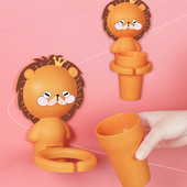 Karikatūras bērnu zobu krūzīšu komplekts ar plauktu Vannas istabas piederumi Pie sienas piekaramie bērnu mutes skalojamā līdzekļa krūze zēniem Meiteņu aksesuāri