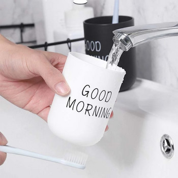 Φορητό κύπελλο πλυσίματος 350ml Nordic Simple Style Πλαστική θήκη οδοντόβουρτσας ζεύγους Ποτήρια μπάνιου Set Storage Organizer Cup 2021
