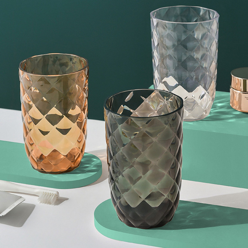 Zobu pastas glāzīte zobu birstes turētāja glāzīte, plastmasas radoša vienkārša Ziemeļvalstu krūze zobu birstes krūze vannas istabas mājas dekorēšana