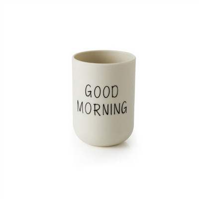 Kaasaskantav pesutops Paari vannitoakomplektid Plastikust Good Morning hambaharjahoidik Hoiu Korraldaja Tass Hambaharjatops